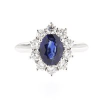 Anello Fanton Gioielli Donna ANELLI ZAFFIRO in Oro bianco Zaffiro 1.84 Ct ANOR-258-52 - ANOR-258-52